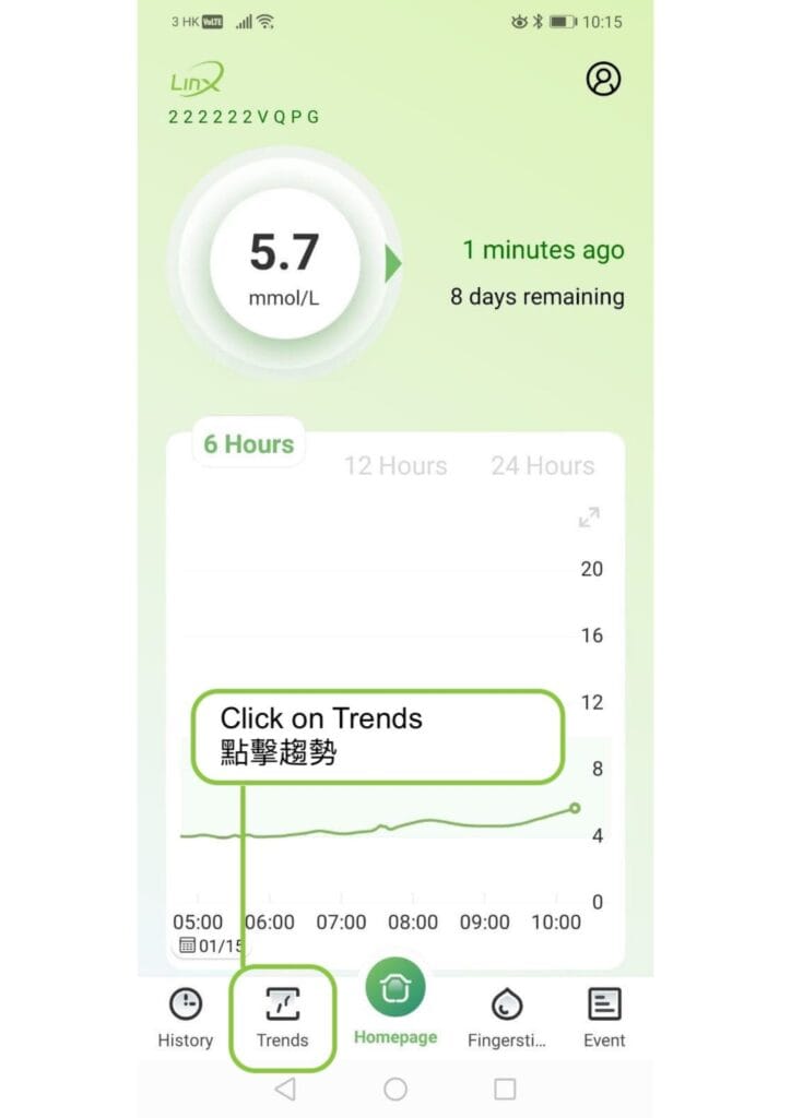 Linx report instruction_第二步，點擊趨勢