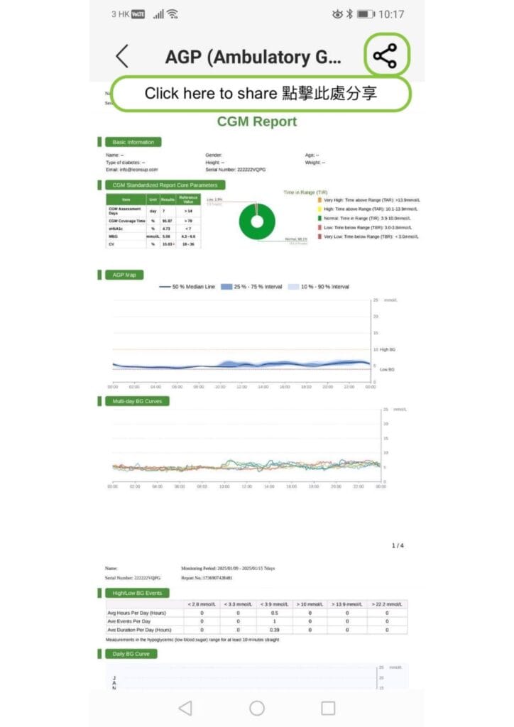 Linx report instruction_第五步，點擊右上角分享報告