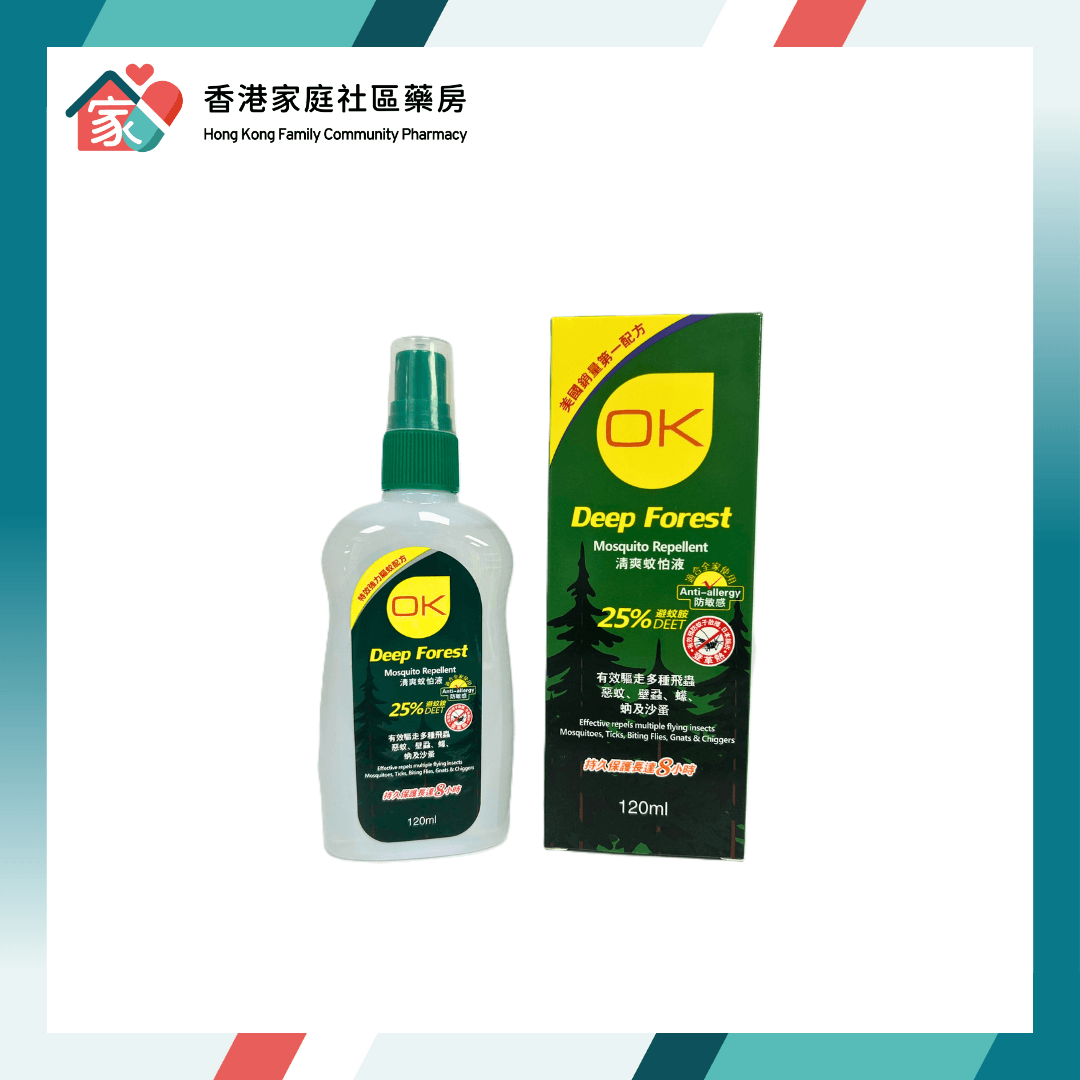 OK Mosquito Repellent 清爽蚊怕液 120ml